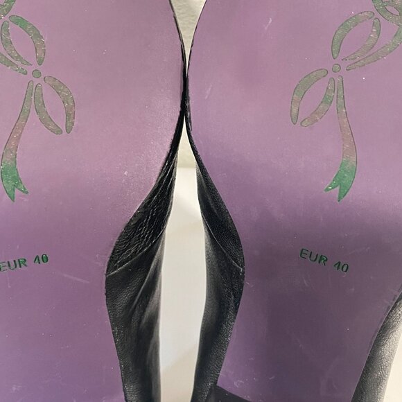 POETIC LICENCE LONDON "Backlash" Heeled Oxford Black/Burgundy 9/9.5 - Picture 11 of 13